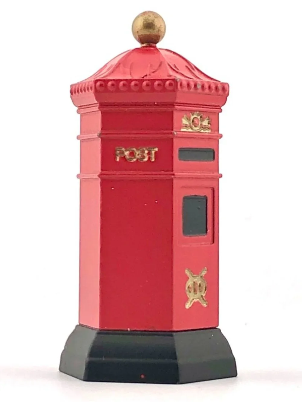 Dept 56 English Post Box 5805-0 British Red Pillar Box Miniature Mailbox Retired